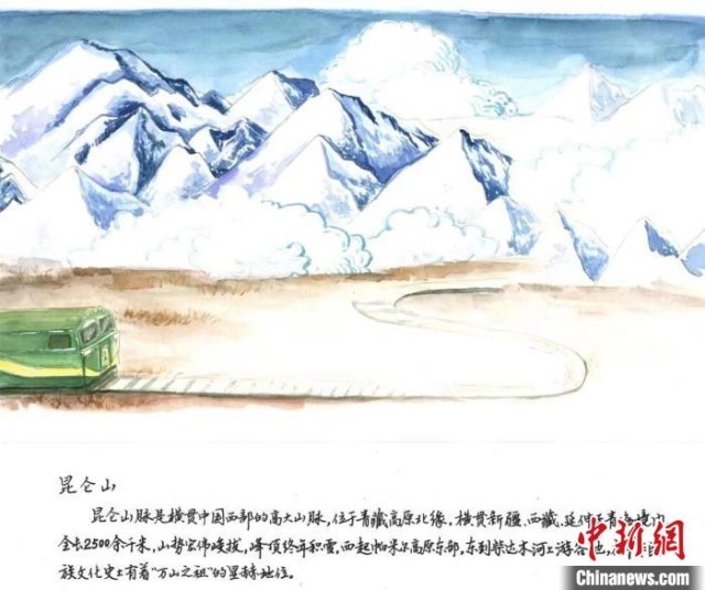 昆仑山简笔画，从纸上的壮丽世界到心中的神圣地标，昆仑山简笔画，从纸上的神圣地标探寻心中的壮丽世界