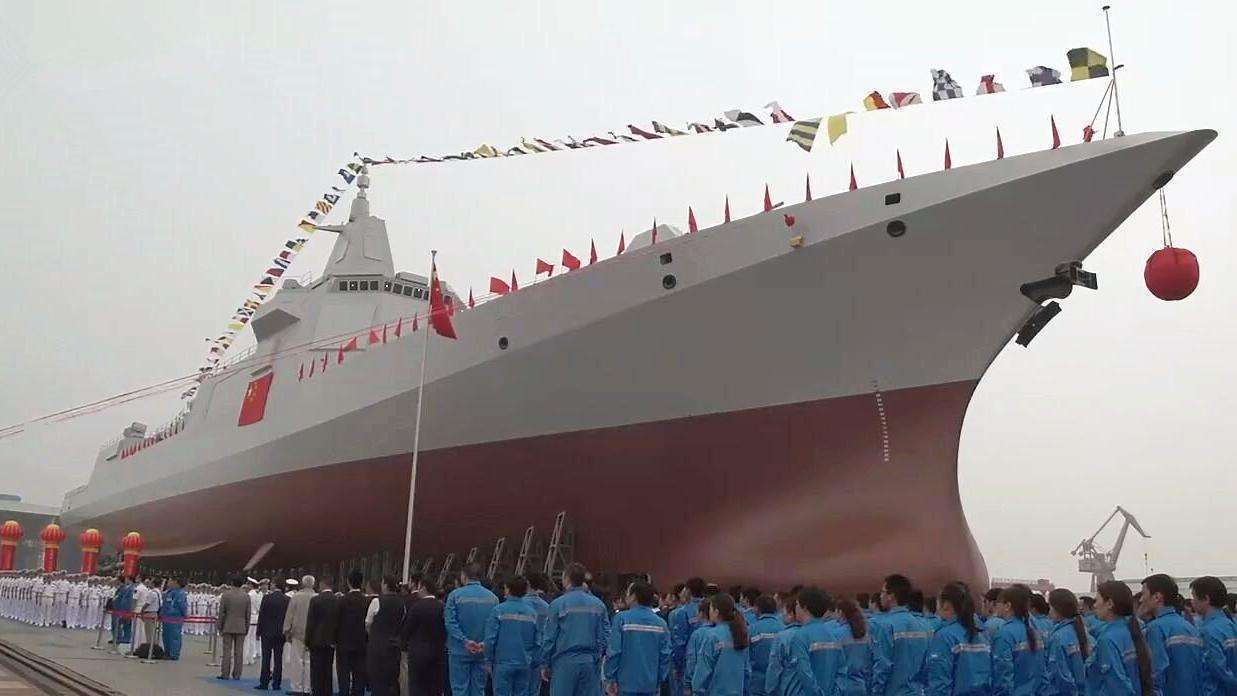 揭秘中国海军新利器，055九号舰，揭秘中国海军新利器，055九号舰亮相记
