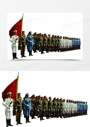 三军仪仗队ppt图片展示及其意义，三军仪仗队PPT图片展示，仪式风采与意义解读