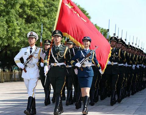 美国总统访华检阅三军仪仗队视频，跨越海洋的友谊与力量的见证，跨越海洋的友谊与力量，美国总统访华检阅三军仪仗队实录