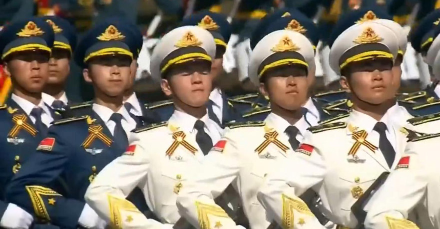 三军仪仗队图片手绘，展现荣耀与力量的艺术之旅，三军仪仗队手绘图片，荣耀与力量的艺术展现